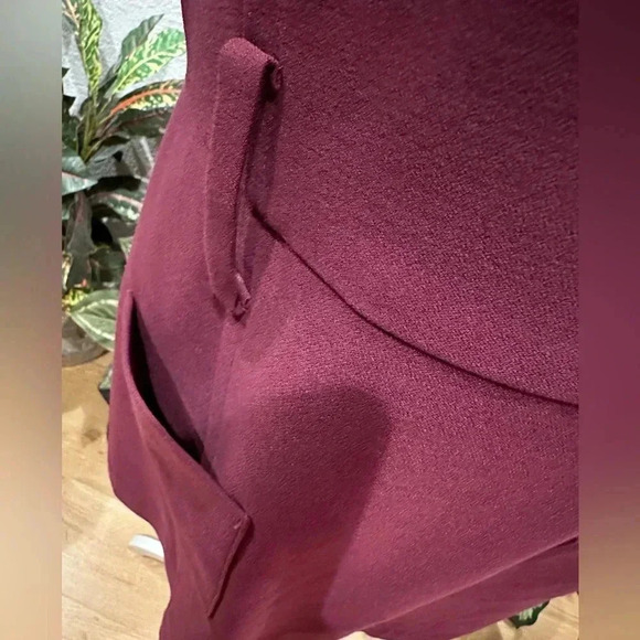 Milly burgundy mini dress size 12 - Picture 9 of 12